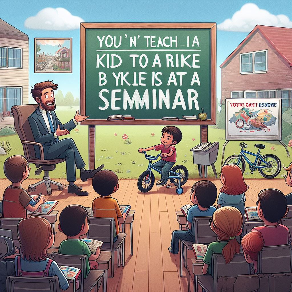 You Can't Teach a Kid to Ride a Bike at a Seminar